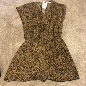 Leopard print romper